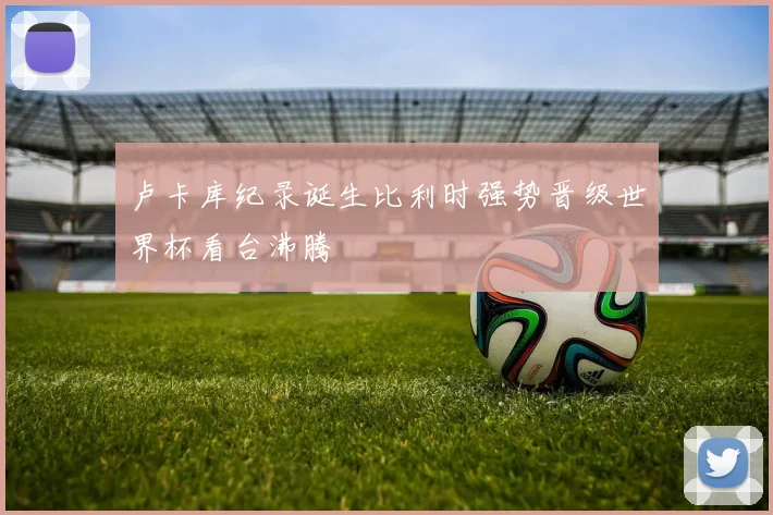 卢卡库纪录诞生比利时强势晋级世界杯看台沸腾