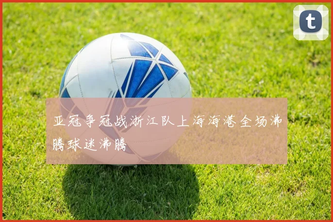 亚冠争冠战浙江队上海海港全场沸腾球迷沸腾